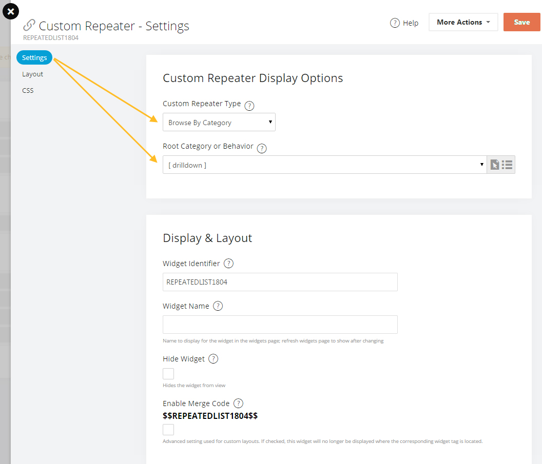 Custom Repeater Widget – Knowledge Center